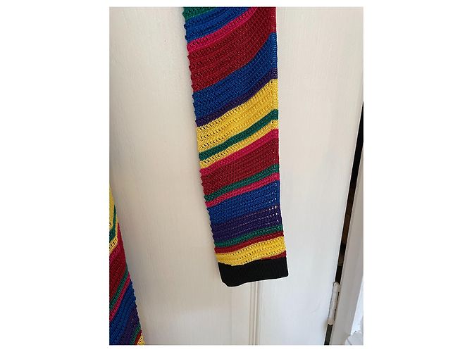 Balmain Multi Colour Chevron Long Cardigan Viscose Size 36 Multiple colors - view 10