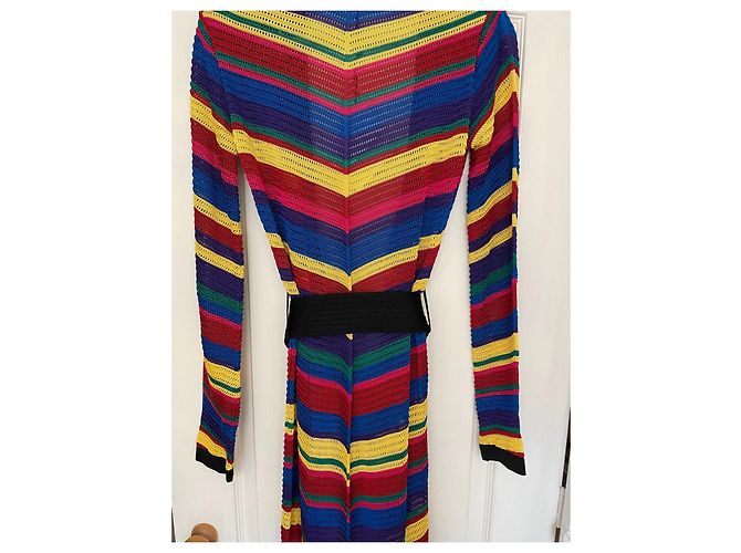 Balmain Multi Colour Chevron Long Cardigan Viscose Size 36 Multiple colors - view 12