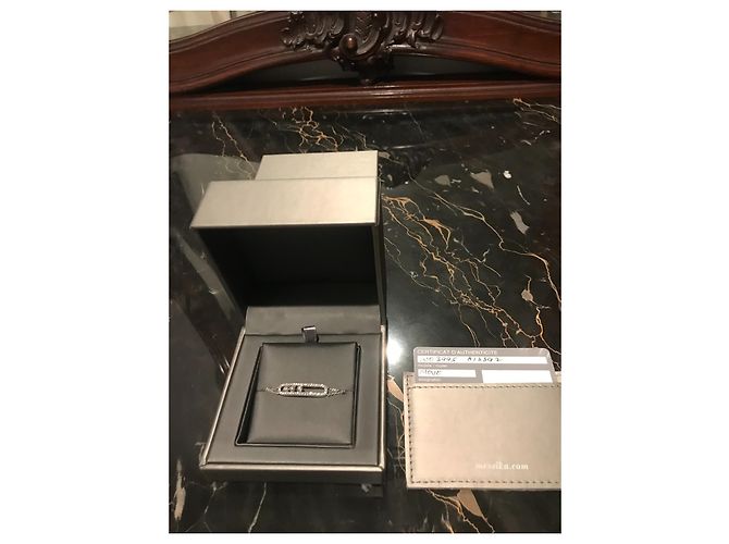 100% AUTHENTIQUE BRACELET MESSIKA OR BLANC DIAMANT MOVE CLASSIC PAVÉ - vue 4