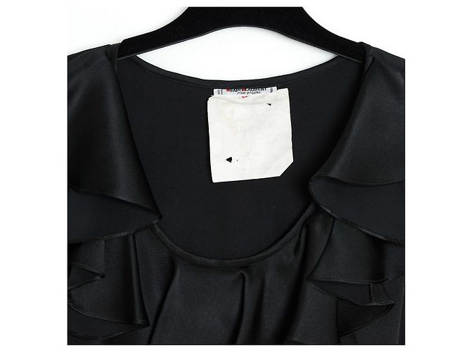 Yves Saint Laurent SETA NERA YSL FR38 PRISTINE Nero - vista 3