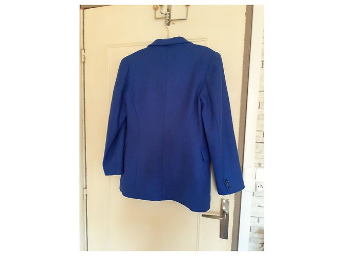 Cacharel Navy Blue Wool Jacket Size 42 - view 4