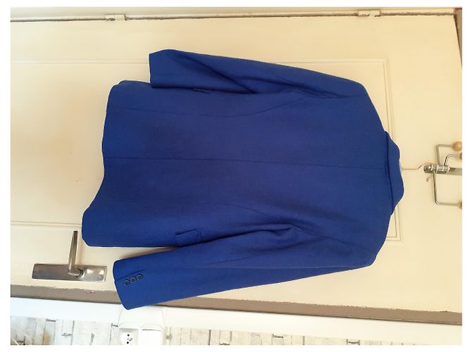 Cacharel Navy Blue Wool Jacket Size 42 - view 6