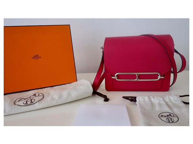 Hermès Hermes Mini Roulis Tasche Pink Pflaume - Ansicht 8