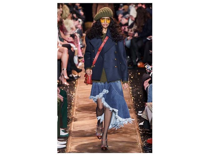 Colección Michael Kors AW19 Abrigo de guisante Azul marino - vista 2