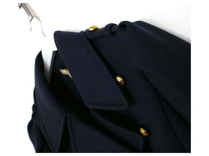 Colección Michael Kors AW19 Abrigo de guisante Azul marino - vista 3