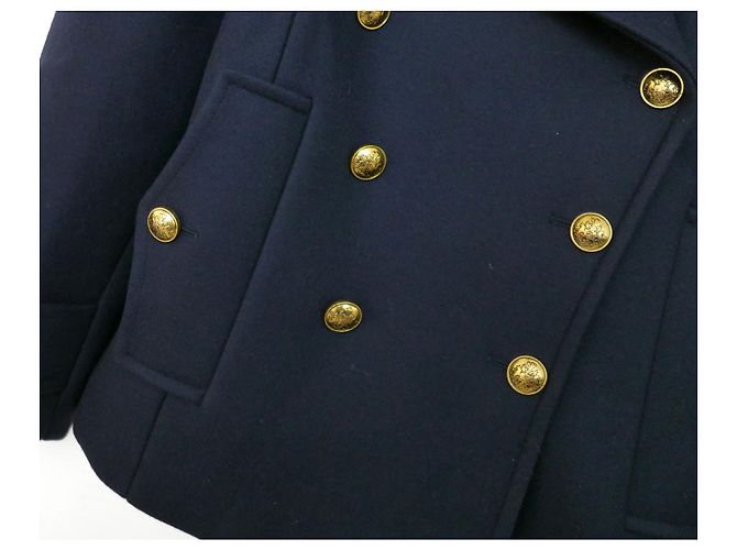 Colección Michael Kors AW19 Abrigo de guisante Azul marino - vista 4