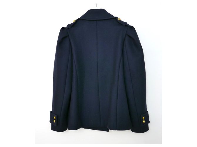 Colección Michael Kors AW19 Abrigo de guisante Azul marino - vista 7