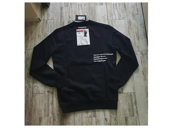 Dsquared2 Black Cotton Sweater Men S - view 4