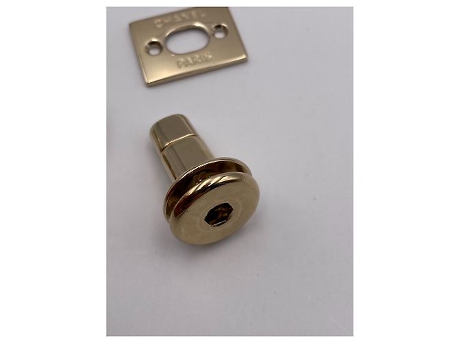 CHANEL chiusura CC turnlock light gold D'oro - vista 6