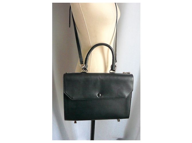 ALEXANDER WANG Borsa a tracolla in pelle nera CHASTITY SLING B.E Nero - vista 3