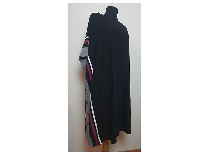 Poncho DKNY Multicor Algodão Viscose Nylon - vista 2