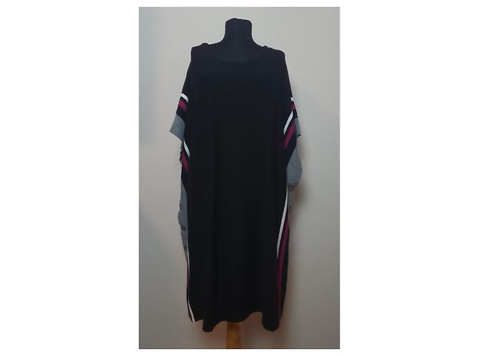 Poncho DKNY Multicor Algodão Viscose Nylon - vista 4
