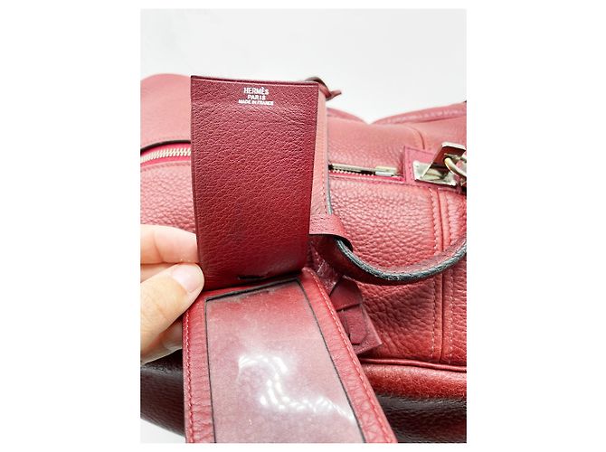 Hermès Borsa da viaggio grande Victoria 50 cm Bordò - vista 11