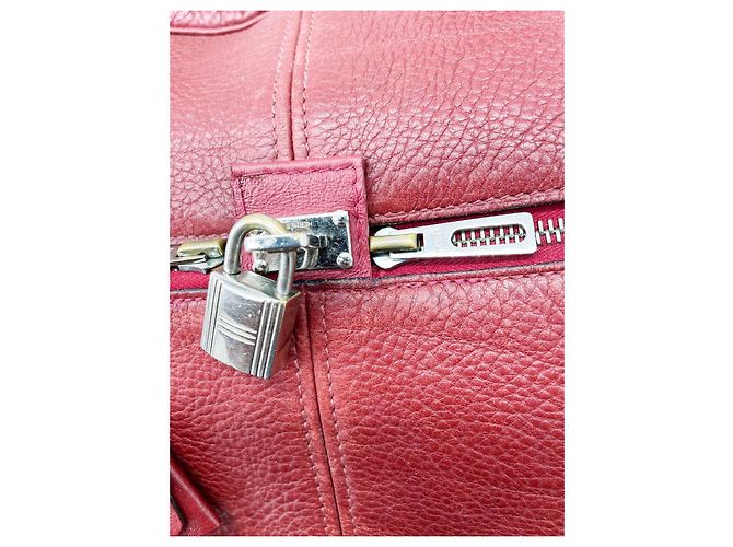 Hermès Borsa da viaggio grande Victoria 50 cm Bordò - vista 12