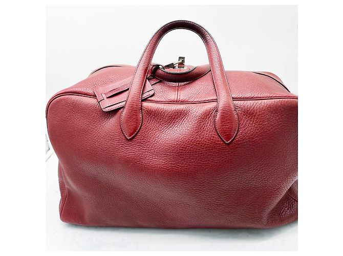 Hermès Borsa da viaggio grande Victoria 50 cm Bordò - vista 2