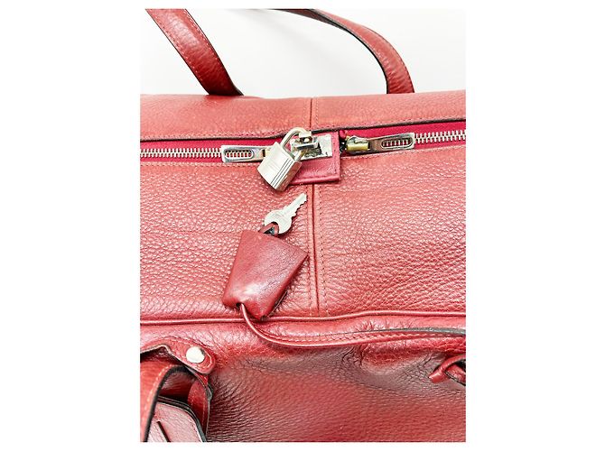 Hermès Borsa da viaggio grande Victoria 50 cm Bordò - vista 4