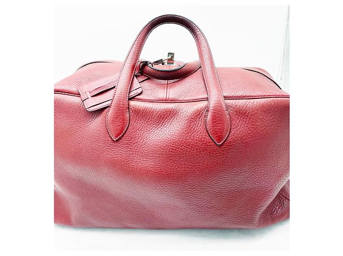 Hermès Borsa da viaggio grande Victoria 50 cm Bordò - vista 9