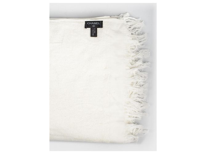 Chanel Borsa da spiaggia in spugna con la coperta Bianco - vista 5