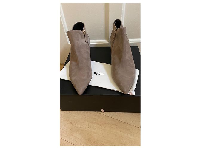 Botines Repetto de cuero taupe 39 - vista 8
