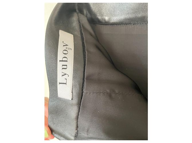 Autre Marque Minifalda de cuero negra Lyubov Paris Negro - vista 6