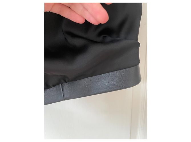Autre Marque Minifalda de cuero negra Lyubov Paris Negro - vista 9