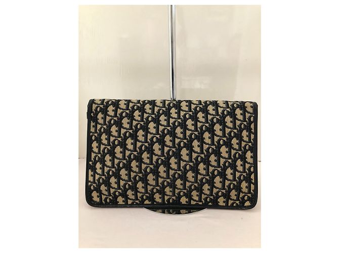 Pochette Dior Blu Navy in Tessuto - vista 2