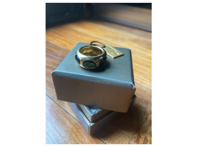 Pomellato Ring Gelbgold Grüne Byzanz Turmalin Granat Größe 56 - Ansicht 2