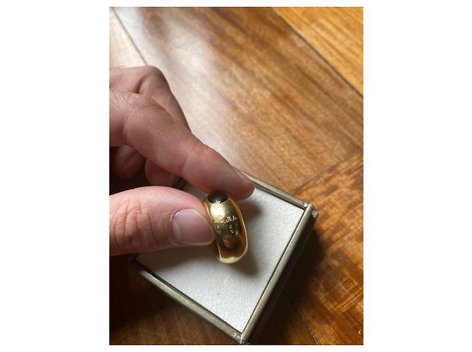 Pomellato Ring Gelbgold Grüne Byzanz Turmalin Granat Größe 56 - Ansicht 4