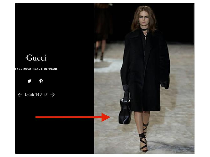 Borsa a secchiello Gucci in pelle nera e legno Nero - vista 15