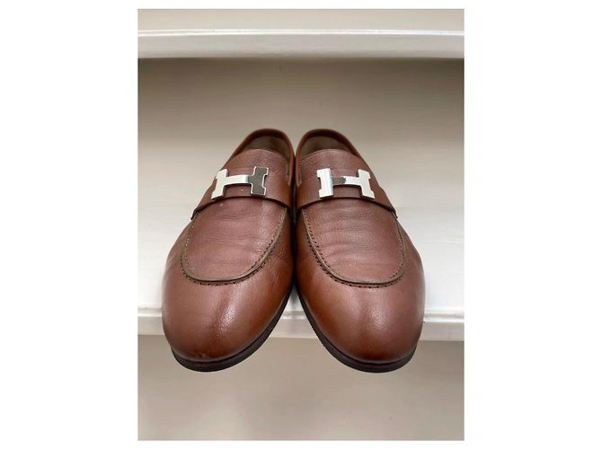 Hermès Müßiggänger Slipper Braun - Ansicht 5