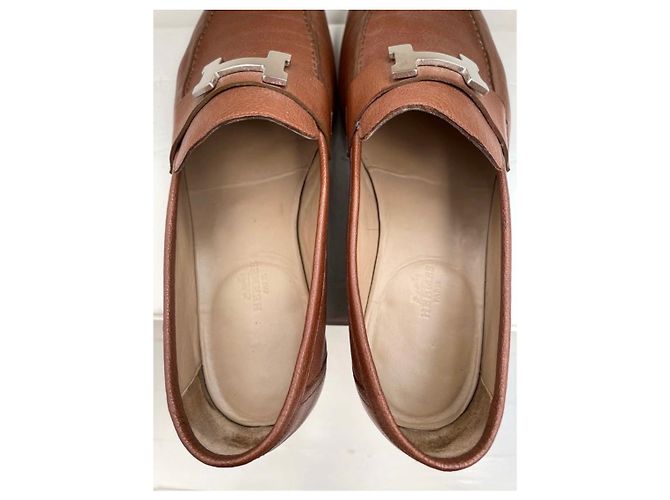 Hermès Müßiggänger Slipper Braun - Ansicht 8
