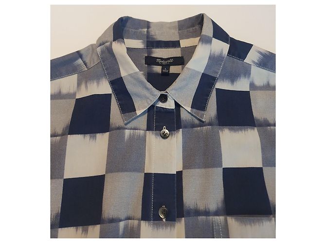 Camisa Madewell de algodón azul - vista 5