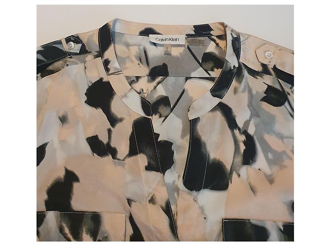 Camicetta Calvin Klein Multicolore Poliestere L - vista 5