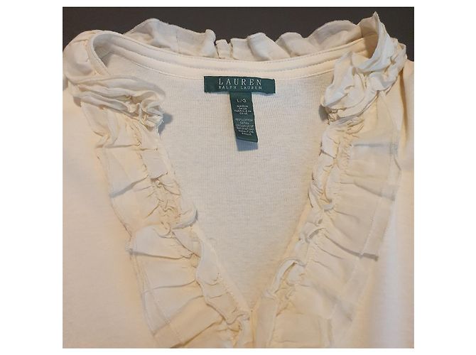 Blusa Ralph Lauren de algodón beige - vista 5