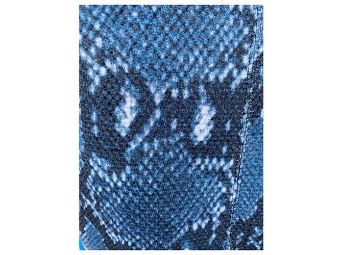 Minivestido azul con estampado de serpiente Pinko - vista 2