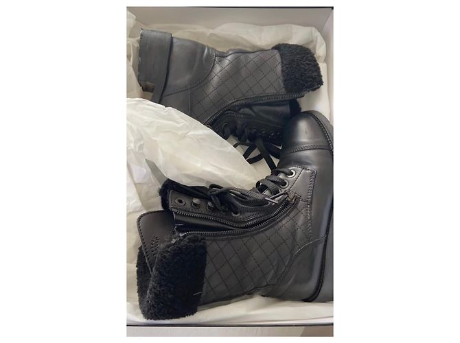 Cambon botas forradas chanel Negro - vista 9