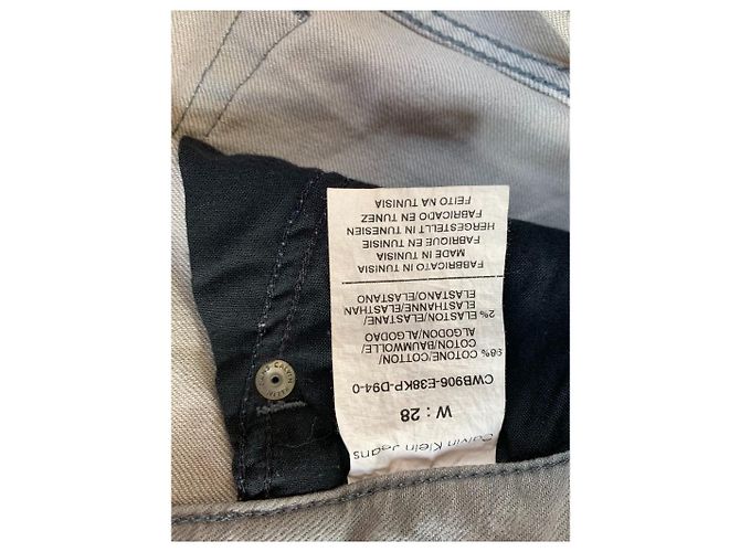 Shorts vaqueros Calvin Klein Jeans Gris - vista 3