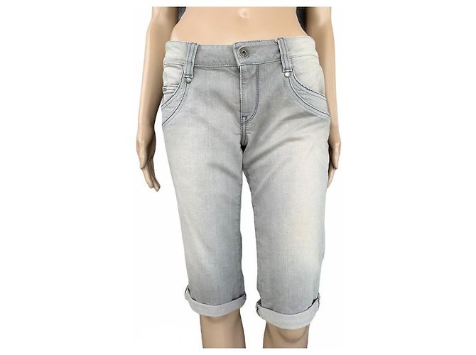 Shorts vaqueros Calvin Klein Jeans Gris - vista 4