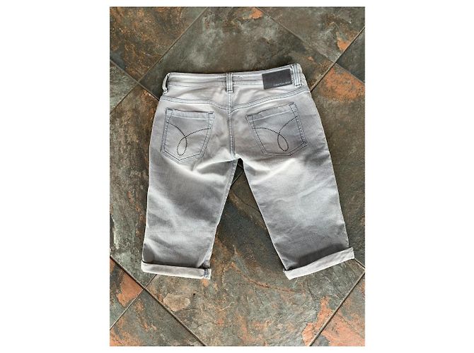 Shorts vaqueros Calvin Klein Jeans Gris - vista 5