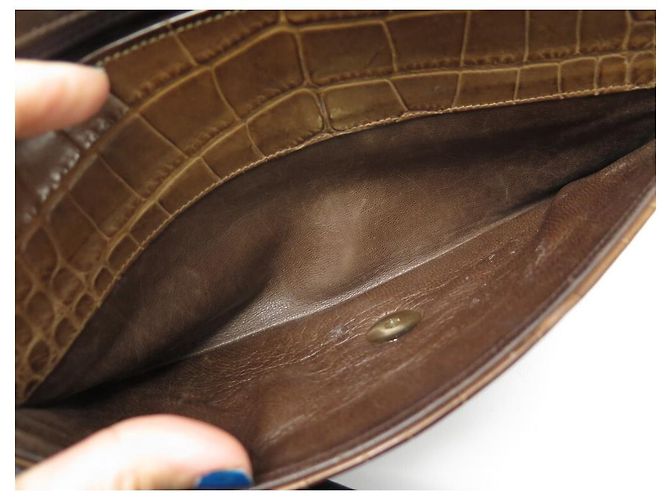 Chanel TIMELESS / CLASSICA BORSA A MANO IN COCCODRILLO Marrone - vista 2