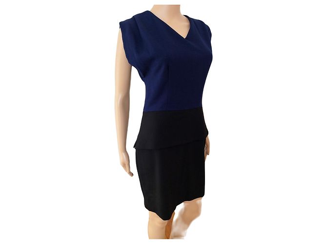 Abito Maje H12SOPRACCIGLIO185 Blu Navy e Nero - vista 2