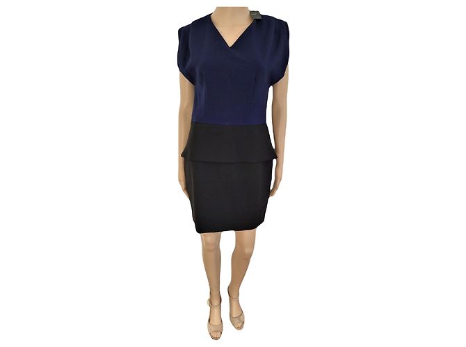 Abito Maje H12SOPRACCIGLIO185 Blu Navy e Nero - vista 5