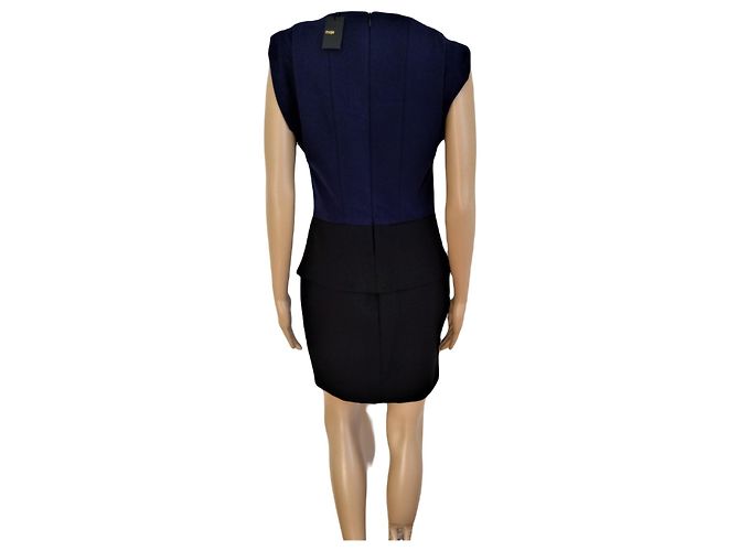 Abito Maje H12SOPRACCIGLIO185 Blu Navy e Nero - vista 7