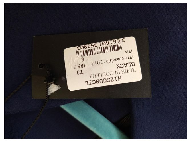 Abito Maje H12SOPRACCIGLIO185 Blu Navy e Nero - vista 9