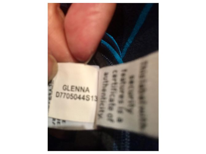 Diane Von Furstenberg Vestido de seda DvF Glenna Azul marino Turquesa - vista 4