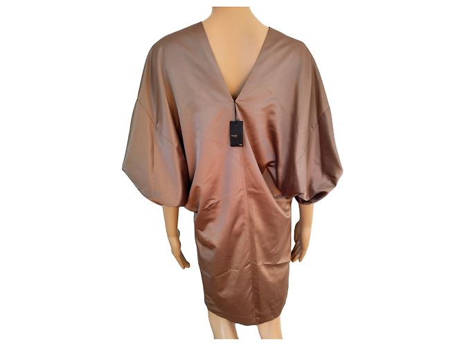 Nuovo abito Maje etichettato BALMORAL modello iridescente beige/bronzo D'oro - vista 2