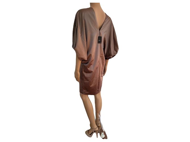 Nuovo abito Maje etichettato BALMORAL modello iridescente beige/bronzo D'oro - vista 3