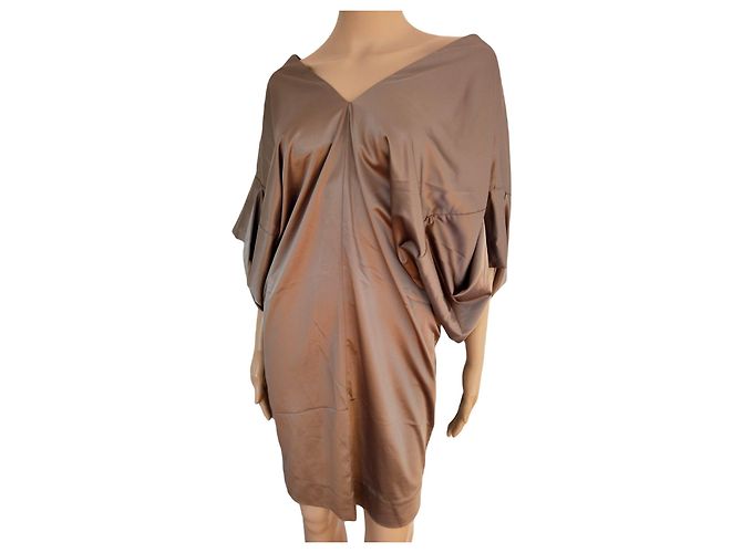 Nuovo abito Maje etichettato BALMORAL modello iridescente beige/bronzo D'oro - vista 5