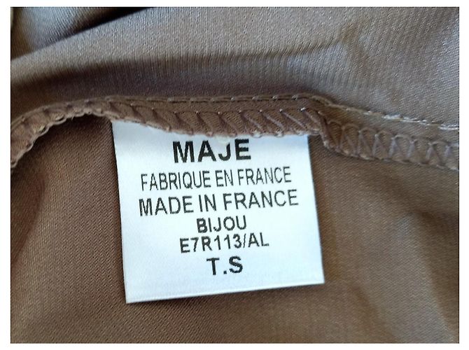 Nuovo abito Maje etichettato BALMORAL modello iridescente beige/bronzo D'oro - vista 6