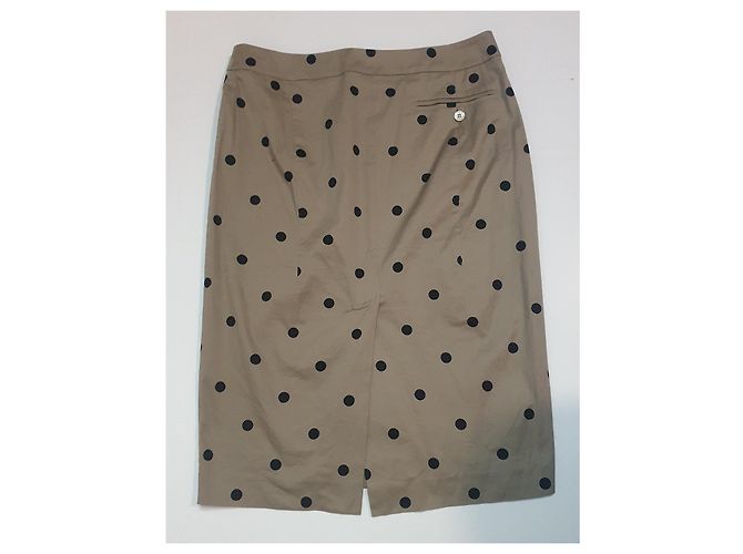 Saia midi Max Mara de algodão e elastano Multicor - vista 3